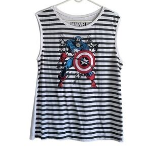 𝅺Marvel Captain America Women’s Juniors Plus Size Tank Top • Used • Size: XXL​